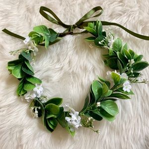 Faux Eucalyptus Flower Crown